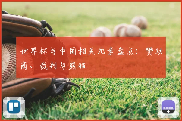 世界杯与中国相关元素盘点:赞助商、裁判与熊猫